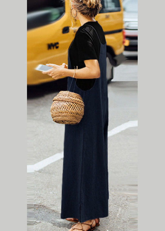 Plus Size Women Overalls Bib Pants Loose Pockets Jumpsuit