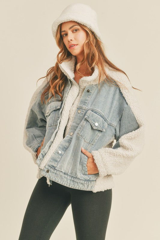 Keep Me Close Jacket in Denim
