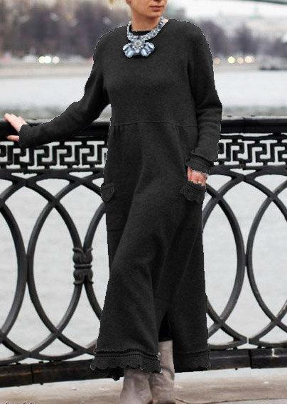 Loose Oversized Knitted Long Dress