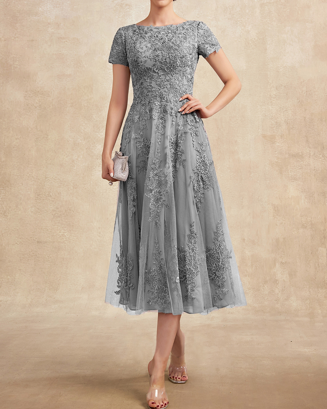 Fashion Elegant Lace Embroidered Dress